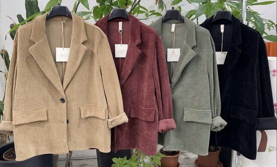 Velveta žakete, dažādas krāsas no S līdz Plus size